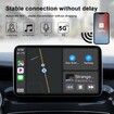 2 in 1 Wireless Carplay Adapter for iOS&Android Auto,Wired to Wireless Carplay,Plug & Play  for OEM Wired Carplay,Online Update