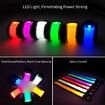 Pack of 6 LED Light Up Band Slap Bracelets Night Safety Wrist Band for Cycling Walking Running Concert Camping Outdoor Sports