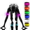 Pack of 6 LED Light Up Band Slap Bracelets Night Safety Wrist Band for Cycling Walking Running Concert Camping Outdoor Sports