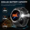1.45" Smart Watch for Men with LED Flashlight 3ATM Waterproof Smart Watch with 100+ Sports Modes Fitness Tracker for iOS Android(Black)