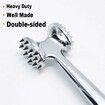 Heavy Duty Double Sided Meat Tenderizer Rust Proof Zinc Alloy Kitchen Hammer Ergonomic Rubber Handle Tenderizing Steak Beef Chicken Pork Kitchen Tools