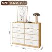 Chest of 8 Drawers Dresser Tallboy Bedside Table TV Stand Storage Cabinet Unit Bedroom Hallway Furniture Wood Fabric