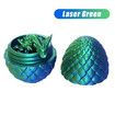 3D Printed Dragon Egg Flexible Laser Fidget Toy Home Office Desk Decor Figurine Articulated Model Surprise Gift Autism