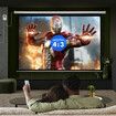 120 Inch Projector Screen Large Motorised Electric Ceiling Wall Mounted Roll Up Down Projection Home Movie Cinema Theatre