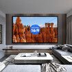 Fixed Frame Projector Screen 4K Ultra HD 16:9 Large Home Movie Cinema Theatre Projection 3D Active Ready 100 Inch Diagonal