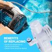 Ultra Durable G53 Gear Mechanism Replacement Part, Exact Fit for Polaris 180 280 380 Backup Valve Replacement G52 Backup Valve Pool Cleaner Part