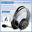 Wired Headset with Microphone for PC/Laptop,with Noise Cancelling for Home Office Online Class,Call Center,USB,In-Line Controls