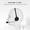 Wired PC Headset with Noise Cancelling Mics USB Teaching Office Home Network Class Student Education