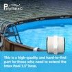 2Pcs Pool Split Hose Connector Compatible with Intex Coleman Swimming Pump 1.5 Inch Pool Hose Extender with 2 L Rings Gaskets