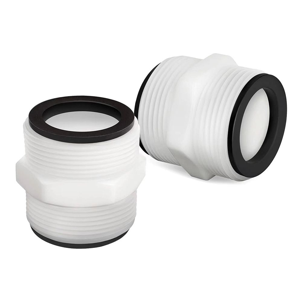 2Pcs Pool Split Hose Connector Compatible with Intex Coleman Swimming Pump 1.5 Inch Pool Hose Extender with 2 L Rings Gaskets
