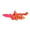 3D Printed Dragon 20cm Figurine Red And Golden Flying Dragon With Wings Joint Movable Ornament Decoration