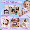 Kids Camera Instant Print Toys Toddler Printing Photos 1080P Video 12MP Digital Selfie Gift 32GB SD Card Girls Boys 3+ Purple Creative Fun Device