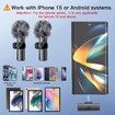 2pcs Lavalier Wireless Microphone for iPhone 15/Android,Wireless Microphone for Video Recording,Game Live Streaming,Interviews,Vlog (Type C)