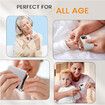 Electric Nail Clipper with 3 Speed Levels and Nail Clip Storage, LCD Digital Display, USB Rechargeable Electric Nail Trimmer,(White)