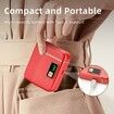 Electric Nail Clipper with 3 Speed Levels and Nail Clip Storage, LCD Digital Display, USB Rechargeable Electric Nail Trimmer,(Red)