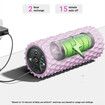 Vibrating Foam Roller,5-Speed Back Roller Foam,Massage Roller for Muscles, Back, Muscle Massage, Exercise (Pink)