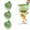 Kitchen Sink Drain Strainer Press Automatic Dumping Basket Sink Filter (Green-3PCS)