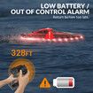 2.4Ghz RC Boat 30KMH Fast with Lights for Pools and Lakes with 2 Rechargeable Batteries Toys Gifts Color Red