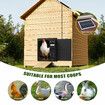 Solar Automatic Chicken Coop Door Auto Hen House Pen Run Poultry Cage Gate Opener Closer Timer Light Sensor LCD Aluminum