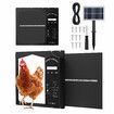 Solar Automatic Chicken Coop Door Auto Hen House Pen Run Poultry Cage Gate Opener Closer Timer Light Sensor LCD Aluminum