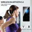 64GB MP3 Player with Bluetooth 5.2, Music Player with Built-in HD Speaker, FM Radio, Voice Recorder, Hi-Fi Sound, E-Book Function