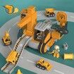 Kids Construction Toys Truck Set,Engineeering Vehicle Palyset,Crane Transport Trailer DIY Take Apart Toys for Christmas Birthday Gifts Boys Girls