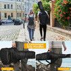 Guitar Bag Gig Case Electric Acoustic Instrument Storage Waterproof Two Pockets Adjustable Backpack Straps Handle Loops