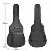 Guitar Bag Gig Case Electric Acoustic Instrument Storage Waterproof Two Pockets Adjustable Backpack Straps Handle Loops