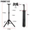 Floor Speaker Stand Tripod Bracket Folding Portable Adjustable Rotatable Heavy Duty Iron 99 to 176cm Height Rubber Capped Feet