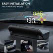 Car GPS Digital Speedometer Projector HUD Head Up Display Auto OBD2 GPS Dual System for Car Glass Security Water temp Alarm