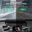 Car GPS Digital Speedometer Projector HUD Head Up Display Auto OBD2 GPS Dual System for Car Glass Security Water temp Alarm