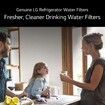 Refrigerator Water Filter Replacement for LG LT1000P, LT1000PC, ADQ747935, MDJ64844601, Kenmore 46-9980 and LT120F air filter, 1Pack