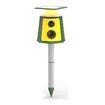 Solar Ultrasonic Animal Repeller Dog Repellent Waterproof 360 Induction LED Flame Light Outdoor Dogs Deer Cat and Raccoons for Garden Yard