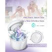 Ultrasonic Retainer Cleaner, Denture Cleansers with Fan Dry and U V, 6 Min Dental Cleaning Machine for Mouth Guard, Night Guard, Aligner, 42kHz 180ML Portable Jewelry Cleaner (Arctic White)