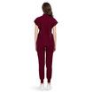 Scrubs Set for Women Nurse Uniform Jogger Suit Stretch Top & Pants with Multi Pocket for Nurse Esthetician Workwear (Red,Size:XX-Large)