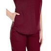 Scrubs Set for Women Nurse Uniform Jogger Suit Stretch Top & Pants with Multi Pocket for Nurse Esthetician Workwear (Red,Size:X-Large)