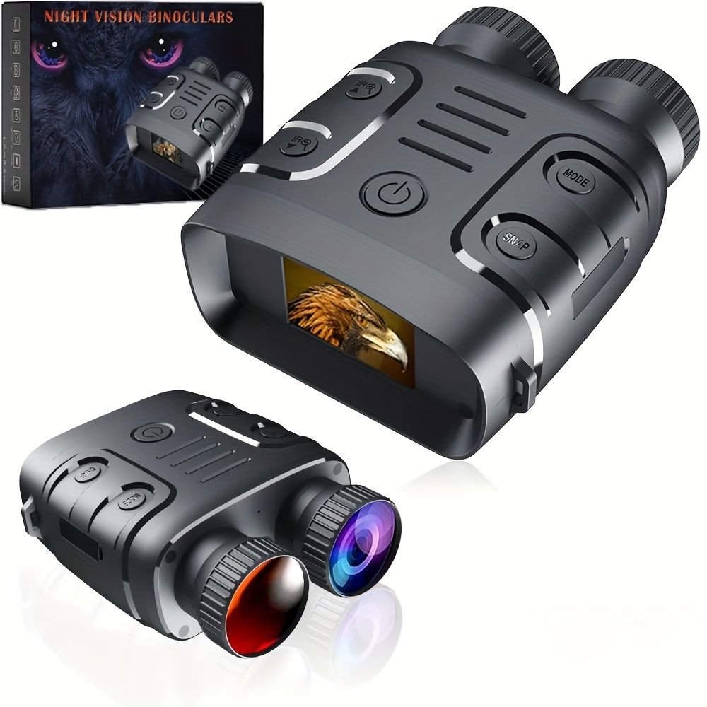 HD 1080p Night Vision Binoculars Goggles  With 5x Digital Zoom,7 Level Digital Infrared - Hiking Equipped Telescope for Hunting,Camping-1 Pack