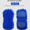 2 Pack Car Wash Sponge,Texture Two Sided Lint and Scratch-Free Ultra Absorbent Cleaning Glove Sponges Washing Tools for Motor Kicthen (Blue)