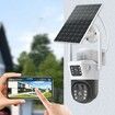 Solar Security Camera Outdoor Wireless 10800mAh Night Vision PIR Motion Detection Home Surveillance WiFi Use