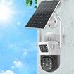 Solar Security Camera Outdoor Wireless 10800mAh Night Vision PIR Motion Detection Home Surveillance WiFi Use