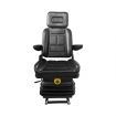 RYNOMATE Adjustable Suspension Seat with Foldable Armrest for Heavy Machinery (Black) RNM-TS-100-YF