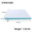 GOMINIMO Dual Layer Mattress Topper 4 inch with Gel Infused (Twin) GO-MTP-108