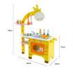 EKKIO Wooden Kitchen Playset for Kids (Giraffe Shape Kitchen Set) EK-KP-102-MS