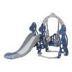 GOMINIMO Kids Slide and Swing Set with Basketball Hoop (blue Dinosaur) GO-KS-103-TF