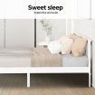 EKKIO Single Wooden Bed Frame (White) EK-WBF-100-HH