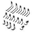 RYNOMATE 16 Pack Garage Hooks Heavy Duty (Black) RNM-HHD-101-NK