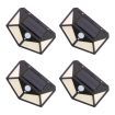 NOVEDEN 4 Packs Solar LED Lights with 3 Light Modes (Black)NE-SL-104-ZL