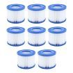 NOVEDEN 8 Pack Hot Tub Spa Filter Replacement Cartridge Size ? (Blue and White) NE-FR-100-JIZ