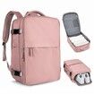 Travel Backpack with Shoe Compartment for Women Men  Waterproof Sports Luggage Computer Backpack Casual Daypack(Pink)