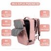 Travel Backpack with Shoe Compartment for Women Men  Waterproof Sports Luggage Computer Backpack Casual Daypack(Pink)